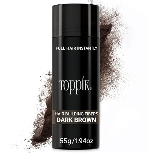Toppik Hair Building Fibers, Dark Brown, 55g Fill In Fine