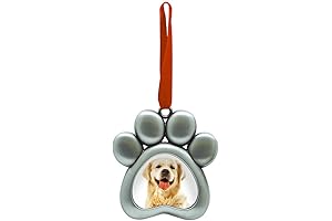 Pearhead Christmas Pet Pawprint Photo Ornament: Cherish Memories with Your Beloved Dog!
