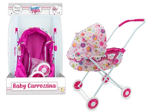 TEOREMA - CARROZZINA IN Metallo Acessórios para bonecos bebé, cor rosa (8017967664406)
