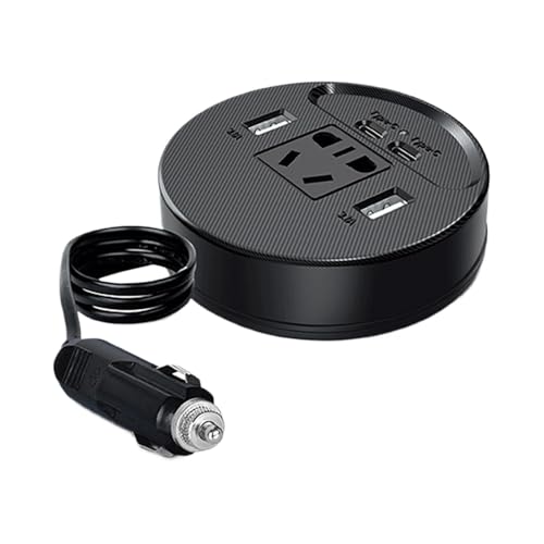 Car Power Converter, Fast Charging Car Charger Adapter, Multi-Port Laptop Charger, Portable Car Power Inverter Car Laptop Charger Adapter, High-Speed Charging Converter, Multi-Function Car Power