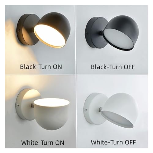Lámpara de pared interior para pasillo y dormitorio con luz LED táctil regulable 5