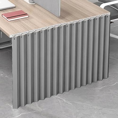 Jupe de table et rideau de confidentialité pour poste de travail ordonné - 2