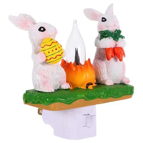 Lámpara de Mesa con Luz LED Conejo Veemoon para Dormitorio miniatura 1