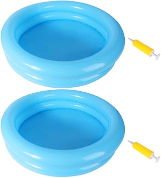 YARNOW 2 Sets Inflatable Baby Pool Small Round Boys and Girls Swimming Pool for Summer Fun