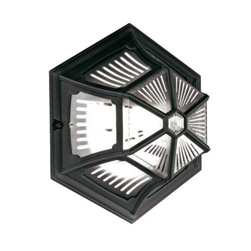 Image of The Lois - Traditional Black Upward Facing Flush Ceiling Light