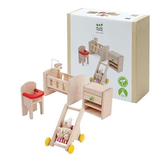 PlanToys - PT7329 - Drewniana zabawka - Pokój dziecięcy, wykonany z drewna Hevea