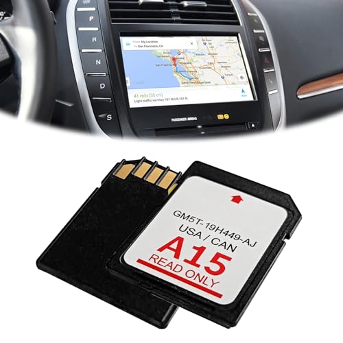 2024 A15 Navigation Car GPS SD Card Compatible with Ford/Lincoln Updated A15 USA Canada GM5T-19H449-AJ, Latest Version A15 Navigation SD Card