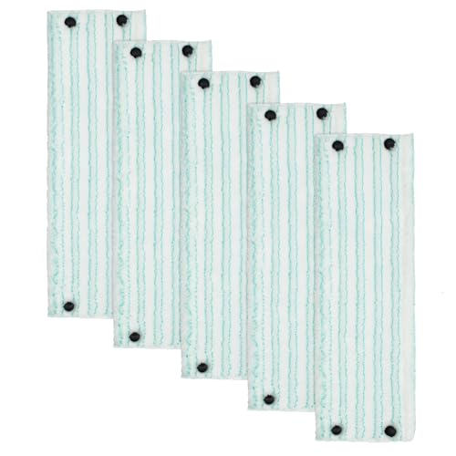 Balais Serpillères de Rechange, Chiffon en Microfibre pour Leifheit Clean Twist M Micro Duo Têtes de Recharge de Vadrouille 5 Pièces