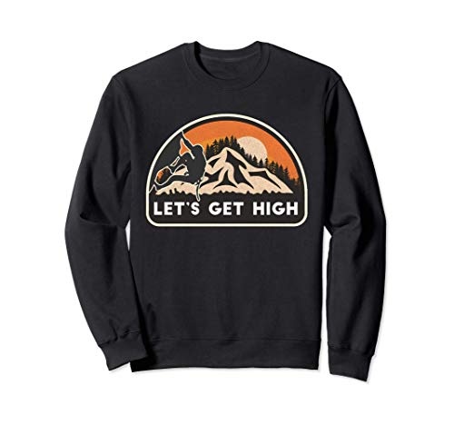 Let's Climb High for boy men Escalade de rocher bloc Sweatshirt