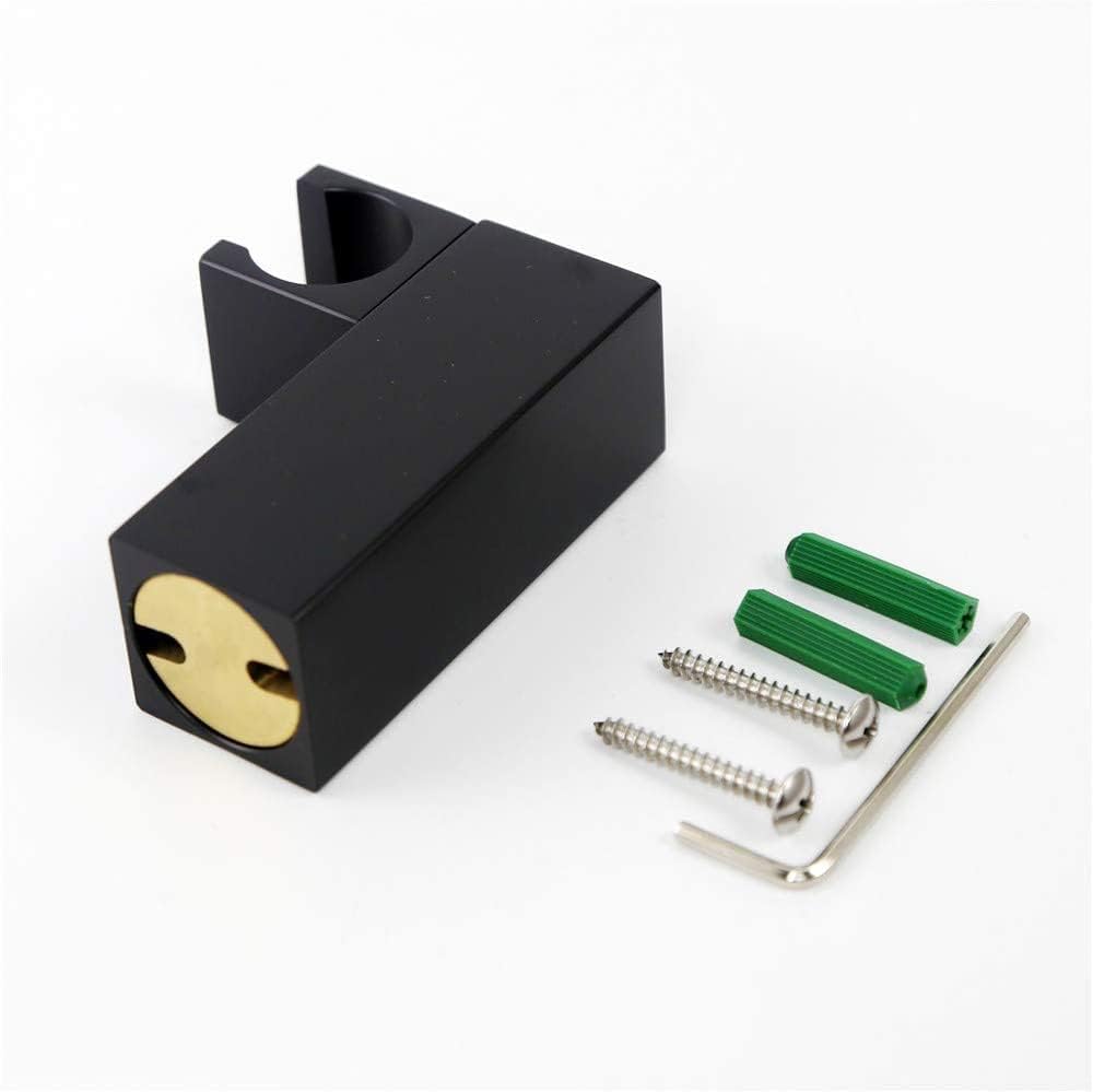 High Pressure Single Function Handheld Shower Head with Extra Long Hose Shower Adjustable Wand Holder Set Brass Hand Shower Matte Black