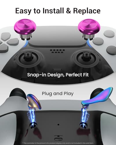 Image of CHARM FOCUS Metal Thumbsticks & Back Paddles for PS5 Edge Controller