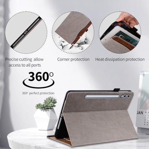 Étui pour Samsung Galaxy Tab S10 Plus 2024 kaki - Housse de protection format tablette - 4