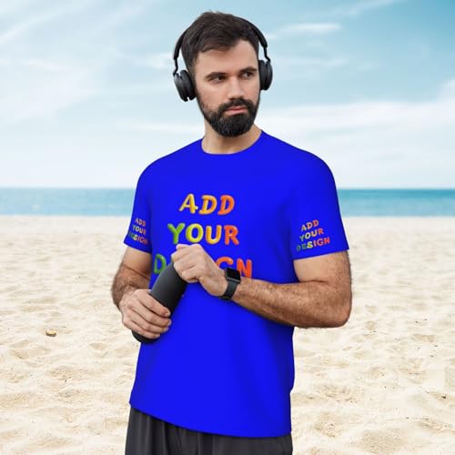 Custom T Shirts 4 Sides Custom Shirt for Men Custom Tshirt with Logo Text Image4