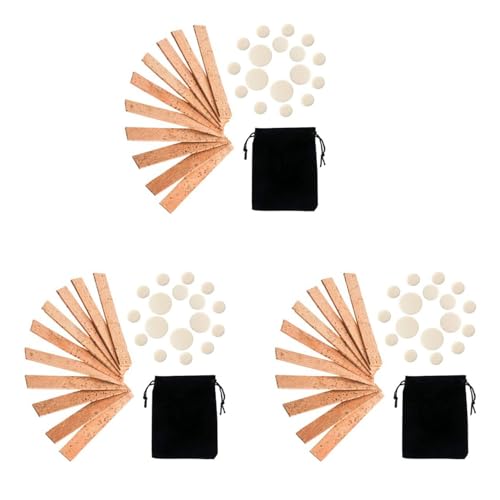 Tampons clarinette étanches et lièges de rechange pour kit 81 pièces