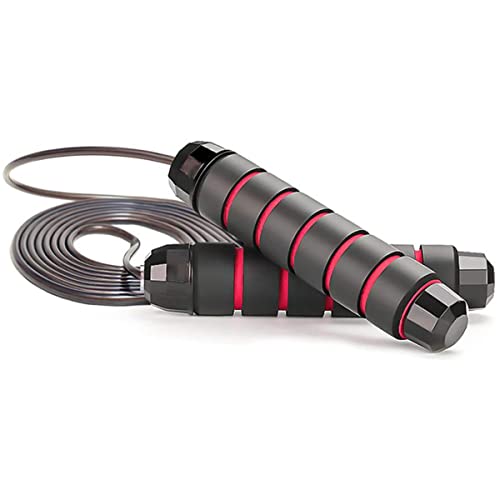 TINSOI Corde à sauter sans enchevêtrement avec roulements à billes - Corde à sauter réglable et poignée en mousse à mémoire de forme Cover