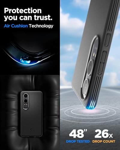 Image of Spigen Essential Sand Blast | OnePlus Nord CE 4 Lite 5G Case [Air Cushion Protection] [Flexible] OnePlus Nord CE 4 Lite 5G Back Cover | TPU - Matte Black