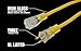 Southwire Yellow Jacket Heavy Duty Extension Cord - Reliable Outdoor Power for Tools & Equipment - Lighted End with Weather Resistant SJTW Jacket - 25 Foot