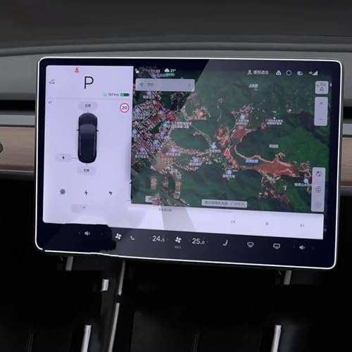 Film protecteur de navigation en verre trempé pour Tesla Model 3 et Model Y écran central