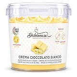 Dolcincasa-Crema Cioccolato Bianco Spalmabile per Farcire e Aromatizzare Pronta all'uso Senza Glutine Italiana Professionale 500g