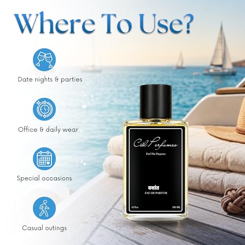 Image of Ciel Vashant Eau De Parfum 100ml for Men & Women | Premium Long Lasting Fragrance with Fresh Notes | Luxury Perfume for Daily Wear, Travel, Office & Special Occasions