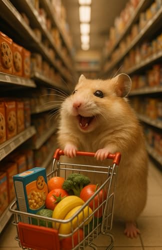 livre Agenda de courses hamster: Planifiez, organisez et notez vos achats en un clin d'œil