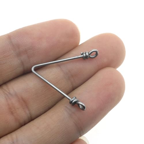 Separadores rápidos de anzuelo en V de acero inoxidable 120 pcs miniatura 5