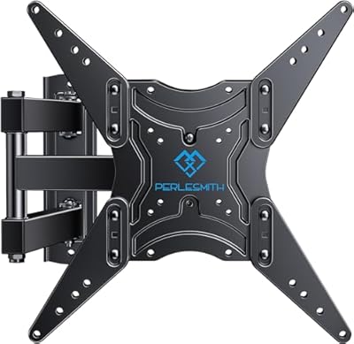 PERLESMITH Full Motion TV Wall Mount for 26-60 Inch TVs, TV Mount with Articulating Arms Swivels Tilt Extension - Wall Mount TV Brackets VESA 400x400 Fits LED LCD OLED 4K TVs Up to 77 lbs