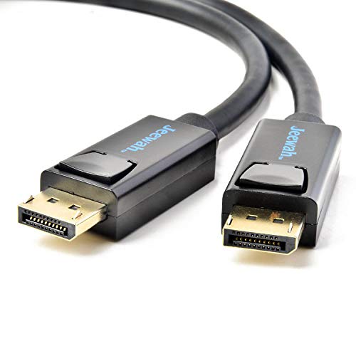 8K DisplayPort DP Male Cable Version 1.4 28AWG (Supports 8K 60 Hz, 4K 120 Hz, FHD 240Hz, HBR3, 32.4 Gbps, DSC 1.2, HDR10, FEC) for Graphics Card and Gaming Monitor – 2 Meters 6.6 feet