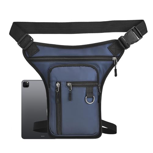 de Pierna Ajustable para Hombre, 31 x 18 x 2 cm, Impermeable, de Cintura con múltiples Bolsillos, Lateral para equitación, Bolsas de piernas de Motocicleta para Viajes, Senderismo