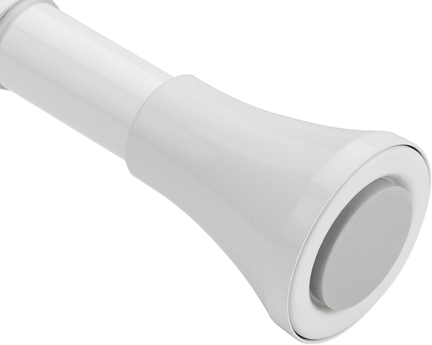 AmazerBath White Shower Curtain Rod 42-72 Inches Adjustable Tension Curtain Rod No Drill Bathroom Curtain Rod Rust-Resistant for Bathroom Bedroom Window Closet, White