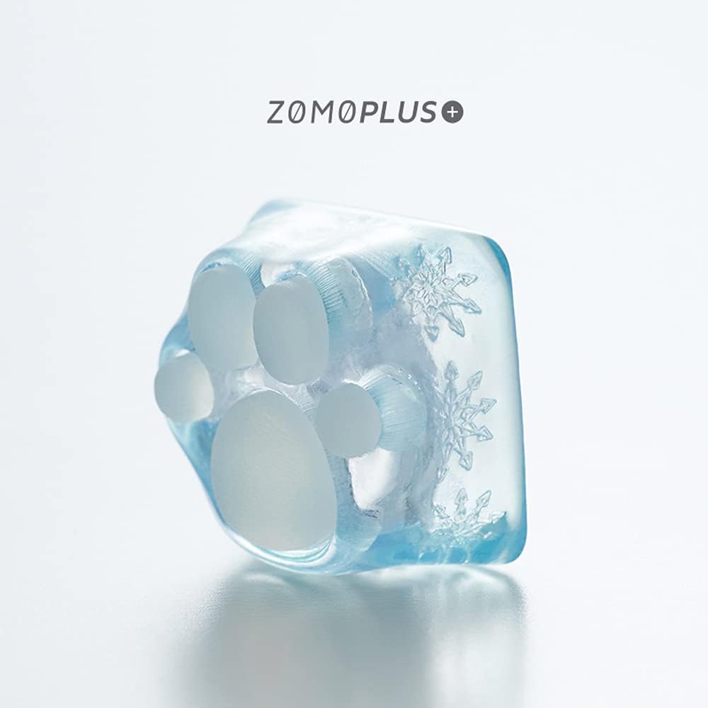 ZOMO Special Edition 3D Printing Gaming Cat Keycaps Cherry MX keycaps Cats paw ShapeTiffany Blue image 2