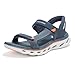 Produktbild Skechers Herren Slip-Ins Go Walk Glide Step 2.0 Quarter Strap Sandale Sport, Marineblau/Orange, 41 EU