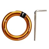 Escalada o Anillo, Anillo de Rappel de 12 Mm Apertura con Conector de Escalada Desmontable para el Punto de Conexión Arborista de Escalada (Luz de oro)