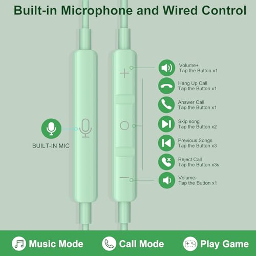 Image of USB C Headphones for iPhone 17 16 15 Pro Max, Wired Earbuds with Mic, Volume Control, Noise Cancelling, Compatible with iPhone 15 /16 / 17 Air /iPad Pro /Samsung Galaxy S26 / S25 / S24 /S23 Ultra