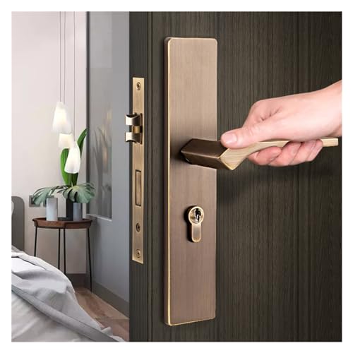 Serrure en cuivre pur pour porte intérieure chic et moderne