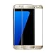 Galaxy S7 Edge Screen Protector,Ruky 0.33mm Full Screen 5.5" Coverage Premium Tempered Glass Screen Protector for Samsung Galaxy S7 Edge 5.5 Inch - (Gold)
