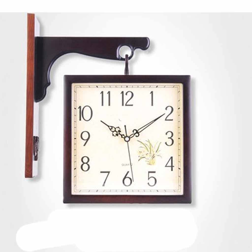 Horloge murale de salon au design minimaliste avec grand cadran blanc