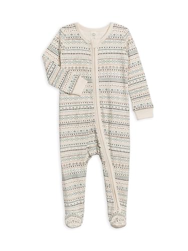 Image of Colored Organics Baby Zip-Up Footed Sleeper with 2-Way Zipper - Organic Cotton Pajamas