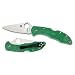 Spyderco Delica 4 Lightweight FRN Plain Edge Folding Knife, Black