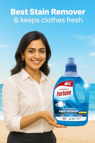 Fortune Laundry Detergent Liquid Power Gel 2L × 3 Pack (Blue, Jasmine & Lavender) | For All Washing Machines | 2X Power vs Powder | Deep Clean Technology | Long Lasting Freshness & Perfect Cleanliness