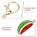 IMIKEYA Watermelon Keychain, Hawaii Fruit Keychain Palestine Watermelon Charm Pendant Car Keys Holder Cute Purse Charms Handbag Pendant for Women Girls Red