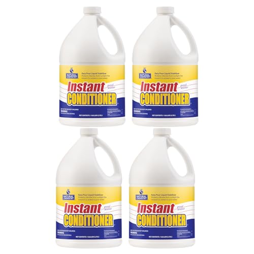 Natural Chemistry Instant Pool Water Conditioner, 1 Gallon, Pack of 4, Protects Chlorine from Sunlight, Instantly-Dissolving and Easy to Use