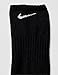 Nike Unisex Everyday Cushioned Training No-Show Socks (6 Pairs), Black/White, Medium