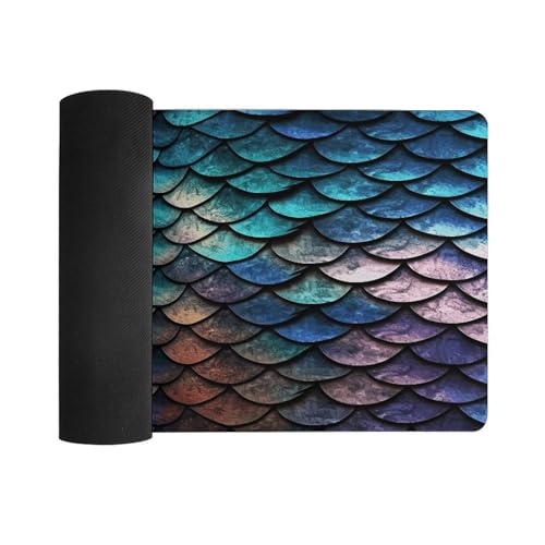 Pad para mouse grande en caucho con diseño escamas dragón miniatura 3