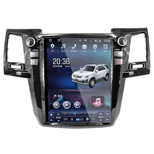12.1'' Central Multimidia Compatible with Tesla Toyota Fortuner Hilux Sw4 Revo 2010 2011 2012 2013 2014 2015 Screen Android Player Accessories RAM 8G ROM 128G(auto airconditioner only)