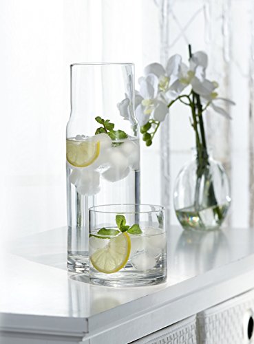 Style Setter Soho 2 Piece Bedside Water Carafe With Tumbler – Elegant Glass Pitcher & Matching Drinking Glass Doubles As Lid Adds A Touch Of Hospitality To Guest Rooms Or Office – Makes An Ideal Gift #TOP1