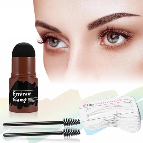 Kits de plantillas para cejas, plantilla impermeable para cejas, plantillas de cejas, sello de cejas para mujeres, niñas, principiantes, ocasiones importantes