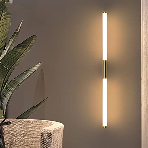 Aplique de pared LED moderno de 49cm y 12W con luz fría de 6000K para pasillos y escaleras