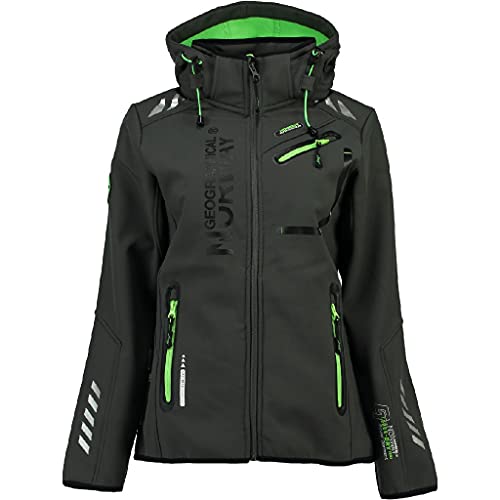 Geographical Norway - Giacca multifunzione, impermeabile e sportiva da donna grigio scuro S