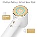 Hair Dryer,110000 RPM High-Speed Brushless Motor,GFCI Safety Plug-for high Humidity,Negative Ionic Fast Drying, Low Noise,Thermo-Control Hair-Dryer-with-LED Display and Nozzle (White)